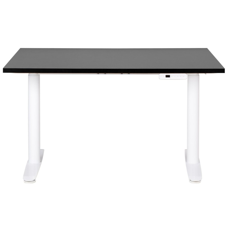 Biurko regulowane elektrycznie 120 x 72 cm czarno-białe DESTINAS Biurko regulowane elektrycznie 120 x 72 cm czarno-białe DESTINAS