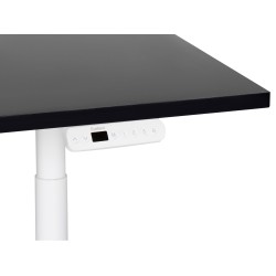 Biurko regulowane elektrycznie 120 x 72 cm czarno-białe DESTINAS Biurko regulowane elektrycznie 120 x 72 cm czarno-białe DESTINAS