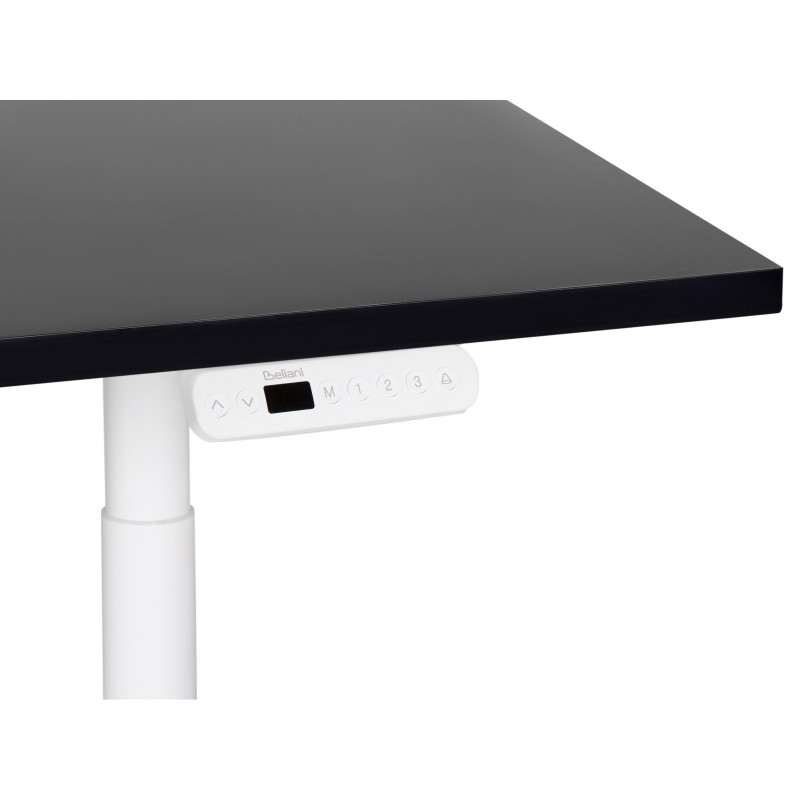 Biurko regulowane elektrycznie 120 x 72 cm czarno-białe DESTINAS Biurko regulowane elektrycznie 120 x 72 cm czarno-białe DESTINAS