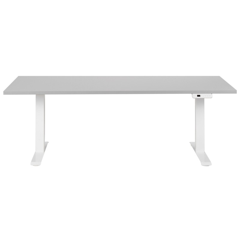 Biurko regulowane elektrycznie 180 x 80 cm szaro-białe DESTINES Biurko regulowane elektrycznie 180 x 80 cm szaro-białe DESTINES