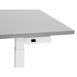 Biurko regulowane elektrycznie 180 x 80 cm szaro-białe DESTINES Biurko regulowane elektrycznie 180 x 80 cm szaro-białe DESTINES
