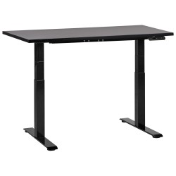 Biurko regulowane elektrycznie 120 x 72 cm czarne DESTINES