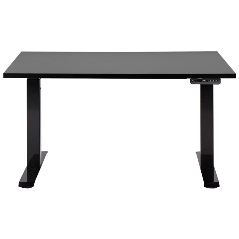 Biurko regulowane elektrycznie 120 x 72 cm czarne DESTINES Biurko regulowane elektrycznie 120 x 72 cm czarne DESTINES