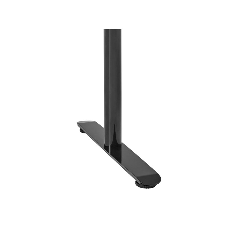 Biurko regulowane manualnie 120 x 72 cm biało-czarne DESTINAS Biurko regulowane manualnie 120 x 72 cm biało-czarne DESTINAS