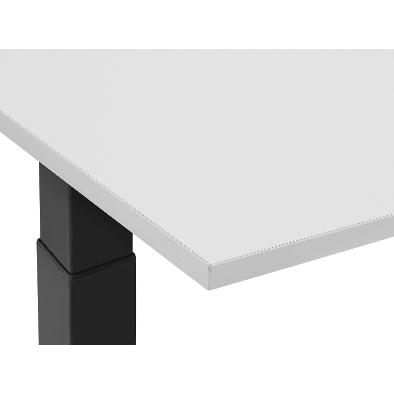 Biurko regulowane elektrycznie 130 x 72 cm szaro-czarne DESTIN II Biurko regulowane elektrycznie 130 x 72 cm szaro-czarne DESTIN II