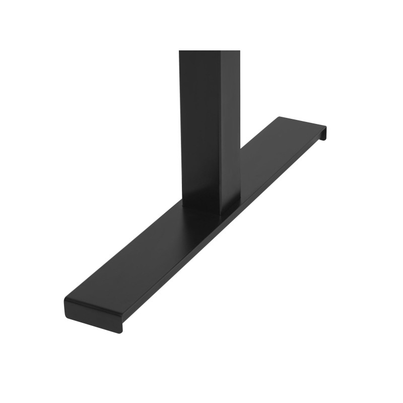 Biurko regulowane elektrycznie 130 x 72 cm szaro-czarne DESTIN II Biurko regulowane elektrycznie 130 x 72 cm szaro-czarne DESTIN II