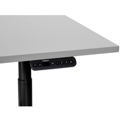 Biurko regulowane elektrycznie 160 x 72 cm szaro-czarne DESTINAS Biurko regulowane elektrycznie 160 x 72 cm szaro-czarne DESTINAS