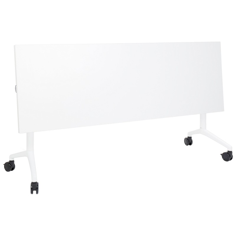 Biurko składane z kółkami 180 x 60 cm białe CAVI Biurko składane z kółkami 180 x 60 cm białe CAVI