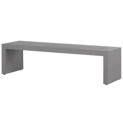 Zestaw ogrodowy z ławkami dla 4 osób TARANTO Beton Szary Zestaw ogrodowy z ławkami dla 4 osób TARANTO Beton Szary