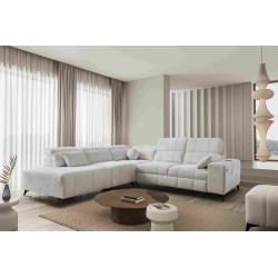 Luxury Corner Sofa Ballagio IX with Sleeping Function, Weave, Spring 1104
