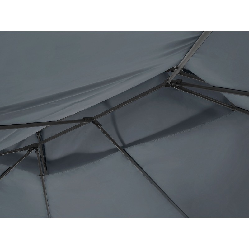 Pawilon ogrodowy COLOS Metal 400 cm 300 cm Grafitowy Pawilon ogrodowy COLOS Metal 400 cm 300 cm Grafitowy