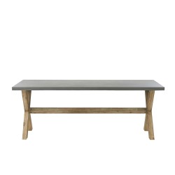 Zestaw ogrodowy dla 6 osób MAROS/OLBIA z poduszkami Beton Jasnobrązowy Zestaw ogrodowy dla 6 osób MAROS/OLBIA z poduszkami Beton Jasnobrązowy