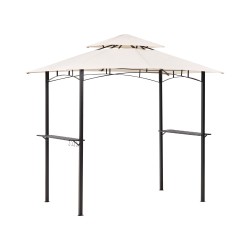 Pawilon ogrodowy NARO Metal 240 cm 148 cm Beżowy Pawilon ogrodowy NARO Metal 240 cm 148 cm Beżowy