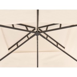 Pawilon ogrodowy NARO Metal 240 cm 148 cm Beżowy Pawilon ogrodowy NARO Metal 240 cm 148 cm Beżowy