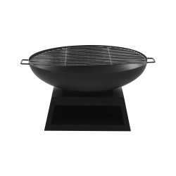Palenisko ogrodowe z grillem SEMERU Metal Czarny Palenisko ogrodowe z grillem SEMERU Metal Czarny
