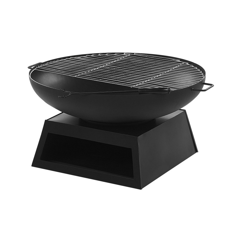 Palenisko ogrodowe z grillem SEMERU Metal Czarny Palenisko ogrodowe z grillem SEMERU Metal Czarny