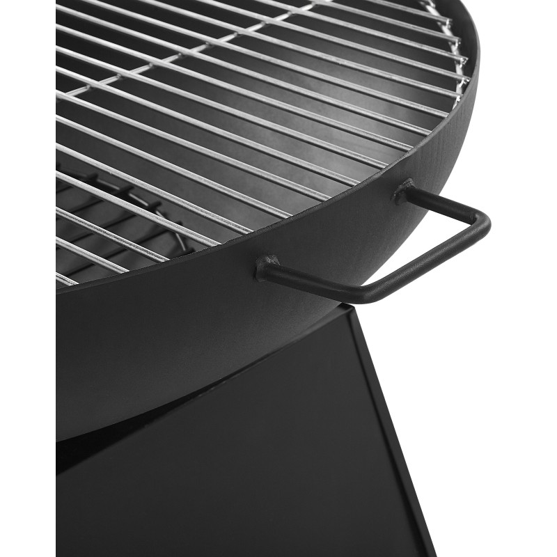 Palenisko ogrodowe z grillem SEMERU Metal Czarny Palenisko ogrodowe z grillem SEMERU Metal Czarny