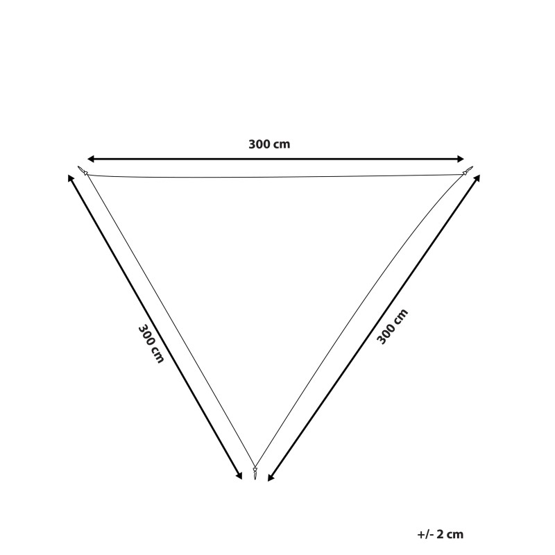 Żagiel przeciwsłoneczny LUKKA 300 cm 300 cm Złamana biel Żagiel przeciwsłoneczny LUKKA 300 cm 300 cm Złamana biel