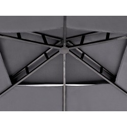 Pawilon ogrodowy NARO Metal 240 cm 148 cm Szary Pawilon ogrodowy NARO Metal 240 cm 148 cm Szary