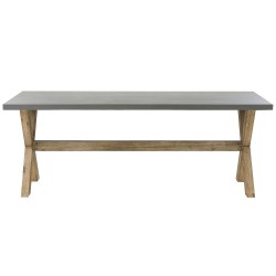 Zestaw ogrodowy dla 6 osób OLBIA z poduszkami Beton Beżowy Zestaw ogrodowy dla 6 osób OLBIA z poduszkami Beton Beżowy