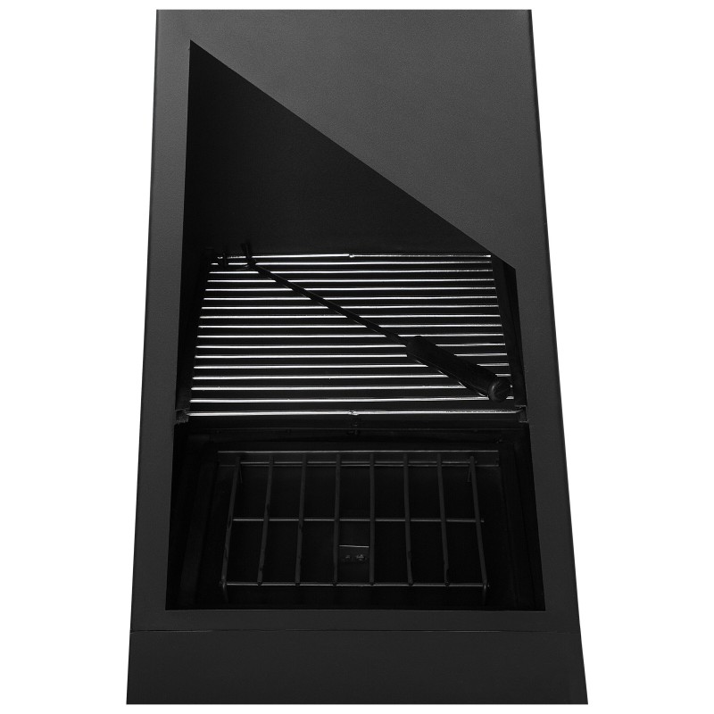 Palenisko ogrodowe z grillem YATE Metal Czarny Palenisko ogrodowe z grillem YATE Metal Czarny