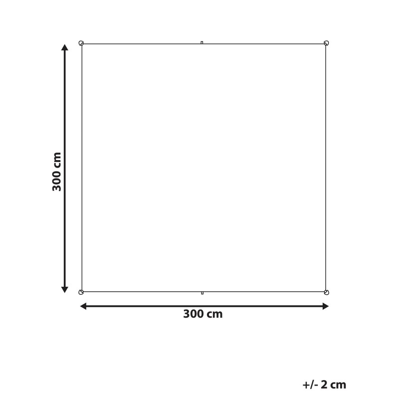 Żagiel przeciwsłoneczny LUKKA 300 cm 300 cm Złamana biel Żagiel przeciwsłoneczny LUKKA 300 cm 300 cm Złamana biel