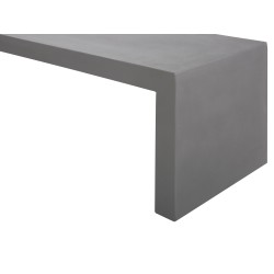 Zestaw ogrodowy z ławkami i stołkami dla 6 osób TARANTO Beton Szary Zestaw ogrodowy z ławkami i stołkami dla 6 osób TARANTO Beton Szary
