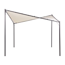 Pawilon ogrodowy AVENTINE Metal 300 cm 300 cm Beżowy