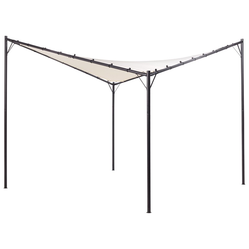 Pawilon ogrodowy AVENTINE Metal 300 cm 300 cm Beżowy Pawilon ogrodowy AVENTINE Metal 300 cm 300 cm Beżowy