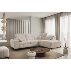 Ballagio VII corner sofa with a sleeping function - luxurious and functional