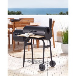 Grill węglowy SATAH Z wędzarnią Metal Czarny Grill węglowy SATAH Z wędzarnią Metal Czarny