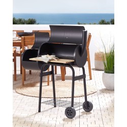 Grill węglowy SATAH Z wędzarnią Metal Czarny Grill węglowy SATAH Z wędzarnią Metal Czarny