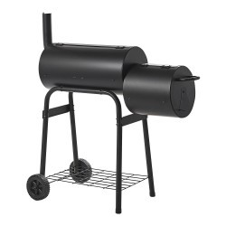 Grill węglowy SATAH Z wędzarnią Metal Czarny Grill węglowy SATAH Z wędzarnią Metal Czarny