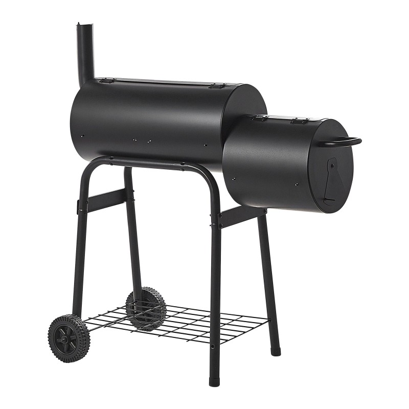 Grill węglowy SATAH Z wędzarnią Metal Czarny Grill węglowy SATAH Z wędzarnią Metal Czarny