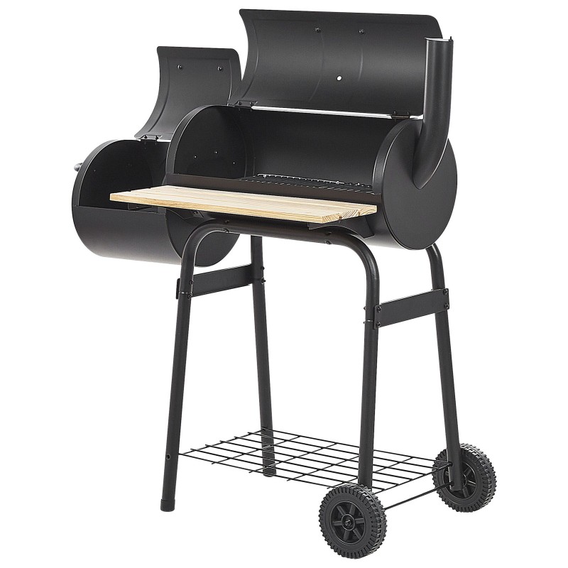 Grill węglowy SATAH Z wędzarnią Metal Czarny Grill węglowy SATAH Z wędzarnią Metal Czarny