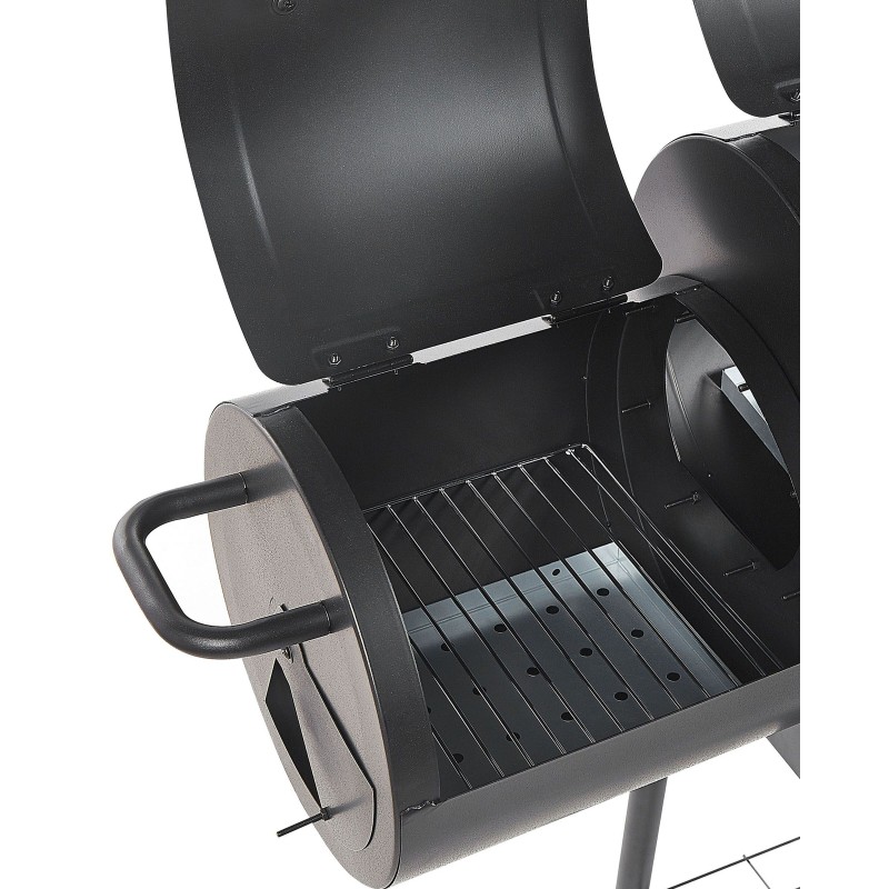 Grill węglowy SATAH Z wędzarnią Metal Czarny Grill węglowy SATAH Z wędzarnią Metal Czarny