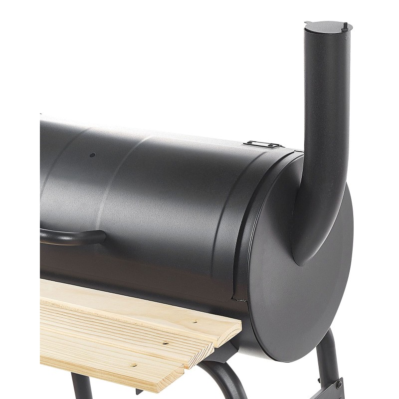 Grill węglowy SATAH Z wędzarnią Metal Czarny Grill węglowy SATAH Z wędzarnią Metal Czarny