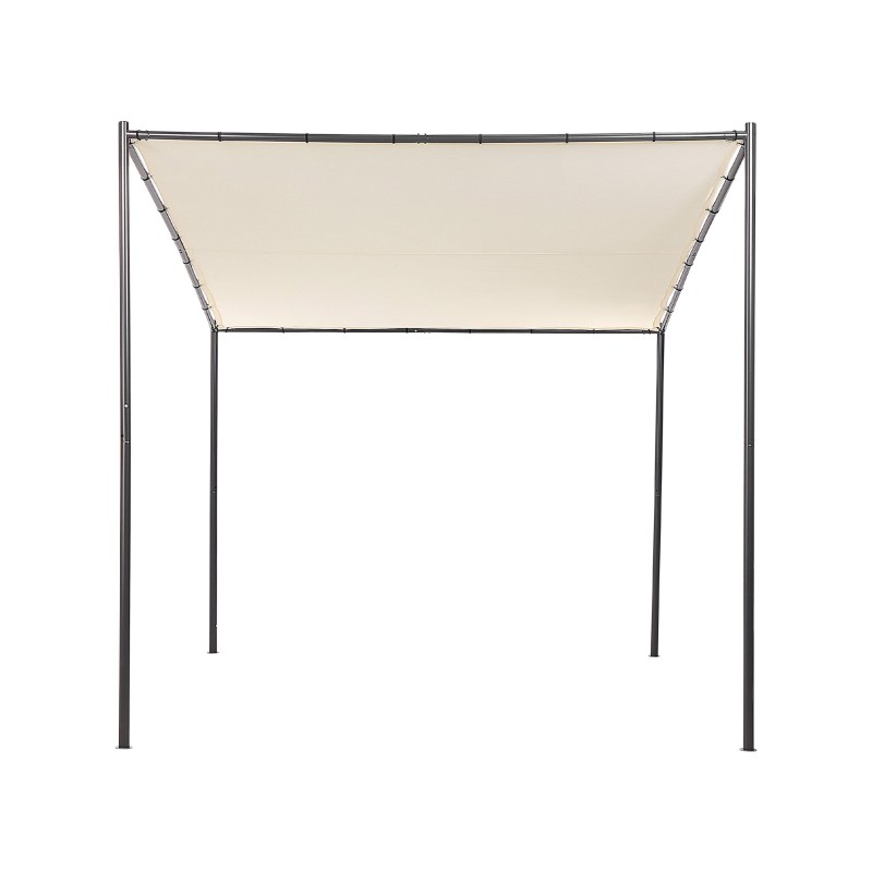Pawilon ogrodowy VIMINO Metal 282 cm 294 cm Beżowy Pawilon ogrodowy VIMINO Metal 282 cm 294 cm Beżowy