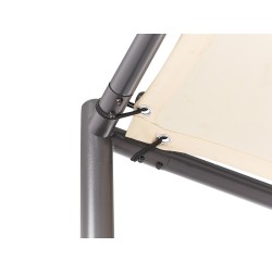 Pawilon ogrodowy VIMINO Metal 282 cm 294 cm Beżowy Pawilon ogrodowy VIMINO Metal 282 cm 294 cm Beżowy