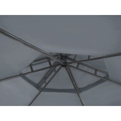 Pawilon ogrodowy PORTEL Metal 350 cm 350 cm Grafitowy Pawilon ogrodowy PORTEL Metal 350 cm 350 cm Grafitowy