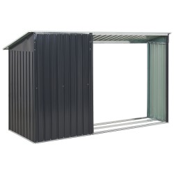 Domek narzędziowy AOSTA Metal 270 cm 105 cm Czarny Domek narzędziowy AOSTA Metal 270 cm 105 cm Czarny