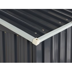 Domek narzędziowy AOSTA Metal 270 cm 105 cm Czarny Domek narzędziowy AOSTA Metal 270 cm 105 cm Czarny