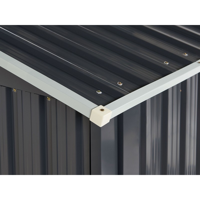 Domek narzędziowy AOSTA Metal 270 cm 105 cm Czarny Domek narzędziowy AOSTA Metal 270 cm 105 cm Czarny