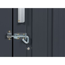 Domek narzędziowy AOSTA Metal 270 cm 105 cm Czarny Domek narzędziowy AOSTA Metal 270 cm 105 cm Czarny