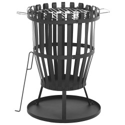 Palenisko ogrodowe z grillem PULO Metal Czarny