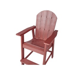 Zestaw mebli balkonowych ADIRONDACK Czerwony Zestaw mebli balkonowych ADIRONDACK Czerwony
