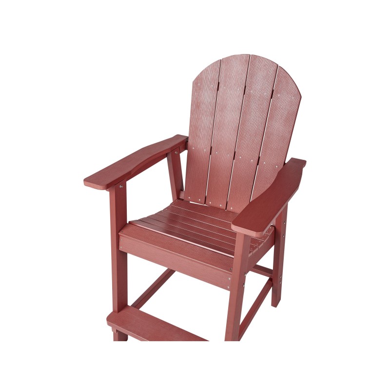 Zestaw mebli balkonowych ADIRONDACK Czerwony Zestaw mebli balkonowych ADIRONDACK Czerwony