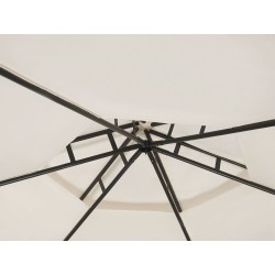 Pawilon ogrodowy PORTEL Metal 350 cm 350 cm Beżowy Pawilon ogrodowy PORTEL Metal 350 cm 350 cm Beżowy