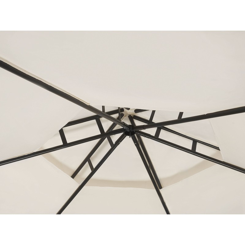 Pawilon ogrodowy PORTEL Metal 350 cm 350 cm Beżowy Pawilon ogrodowy PORTEL Metal 350 cm 350 cm Beżowy