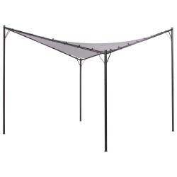 Pawilon ogrodowy AVENTINE Metal 300 cm 300 cm Szary Pawilon ogrodowy AVENTINE Metal 300 cm 300 cm Szary